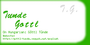 tunde gottl business card
