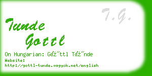 tunde gottl business card
